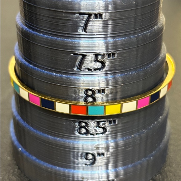 Kate Spade Colorful Gold Tone Enamel Bangle Bracelet - Picture 6 of 6